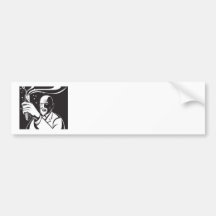 Crazy Mad Scientist Test Tube Bumper Stickers