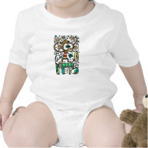 Crazy Monkey and Birds Baby Bodysuits
