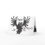 Crazy Old Bird, Happy Birthday! Raven Card