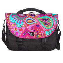Crazy Paisley PINK PINK PINK!!! Commuter Bags