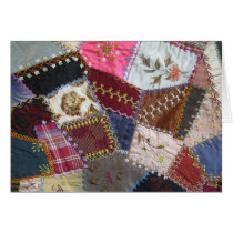 Crazy Quilt Greeting Cards