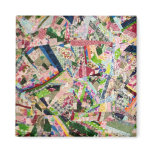 Crazy Quilt in Spring Colours magnets