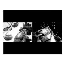 Crazy Rooster, meet Crazy Horse Postcards