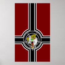 Crazy Sigil of Baphomet Flag Print