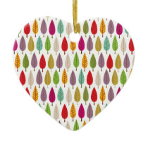 Crazy tree patterned heart shaped ornament