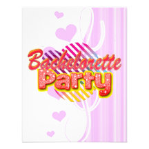 crazy wild fun retro bachelorette party bridal custom invites