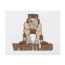 crazy wrestler wrestling design full colour flyer