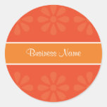 CRE8TIVE DESIGN 04 ORANGE ROUND STICKERS