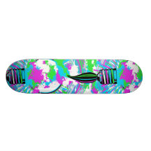 Cre-A-Tiv-NRG cyan / magenta / lime Custom Skate Board