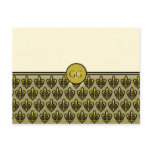 Cream and Gold Fleur de Lis Postcards