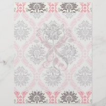 cream and grey tan damask bliss full color flyer