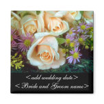 Cream Coloured Roses magnets