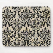 Cream Damask ~ Mousepad Business