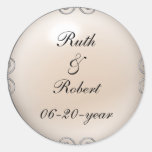 Cream Jewelled Pearl Wedding Stickers