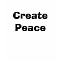 Create Peace t-shirts