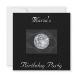 Create Your Own Black Disco Invitation