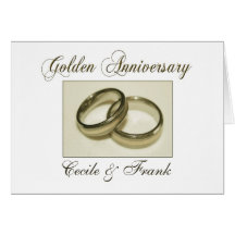 Create your own Golden Anniversary Cards
