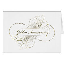 Create Your Own Golden Anniversary Design Card