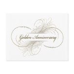 Create Your Own Golden Anniversary Design Postcards