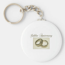 Create your own Golden Anniversary Keychains