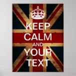 Create Your Own Keep Calm & Carry On! (Union Jack) Poster