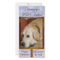 Create your own pet photo holiday card photo cards