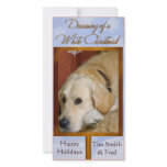 Create your own pet photo holiday card photo cards
