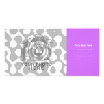 Create Your Own Photo Card Purple photo cards