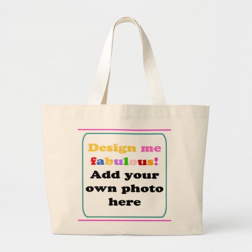 CREATE YOUR OWN PHOTO TOTE BAGS