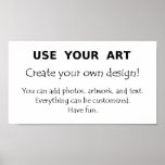 Create your own posters add art photos yourself