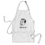 CREATE YOUR OWN RETRO HAPPY MAN HEAD GIFTS APRON