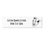 CREATE YOUR OWN RETRO HAPPY MAN HEAD GIFTS bumper stickers