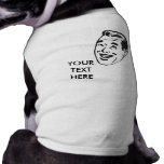 CREATE YOUR OWN RETRO HAPPY MAN HEAD GIFTS pet clothing