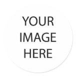 Create Your Own Round Sticker - Simple Template
