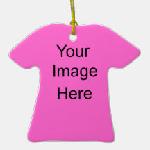 Create your Own T Shirt Light  Pink Ornament
