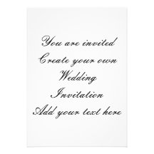 Create your own Wedding Invitation