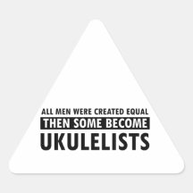 Created equally ukulelists design stickers