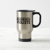 Created equally violists design coffee mug