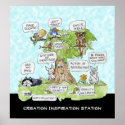 Creation Inspiration Station Cute Poster posters