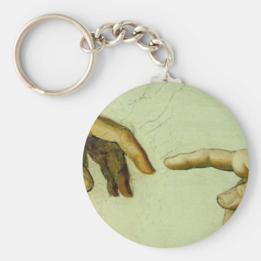 Creation of Adam (detail-hands) Keychains