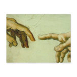 Creation of Adam (detail-hands) Postcard