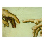 Creation of Adam (detail-hands) Postcards