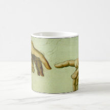 Creation of Adam in detail Mug
