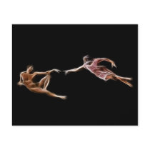Creation of Adam Michelangelo Fractal Painting Personalized Flyer