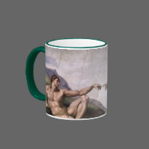 Creation of Adam mugs