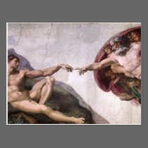 Creation of Adam postcards