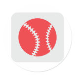 Creative Baseball Logo Design stickers