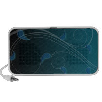 Creative bluish swirls speakers