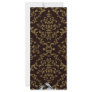 Creative Brown Damask and White floral Custom Rack Card