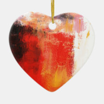 Creative Red Abstract Christmas Ornaments